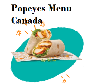 Popeyes Menu Canada
