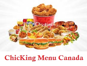 ChicKing Menu Canada