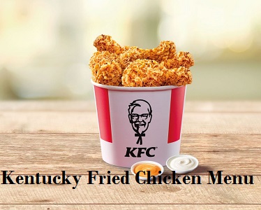 Kentucky Fried Chicken Menu