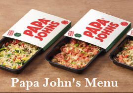 Papa John's Menu