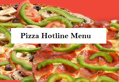 Pizza Hotline Menu
